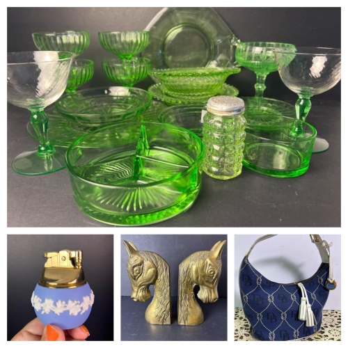 Derry HQ August Auction Spectacular: Uranium Glass, Fun Collectibles, Sterling and More!