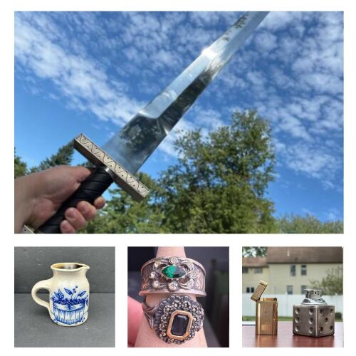 Dover, NH: Salmon Falls Stoneware Collection, Vintage Swords and More!