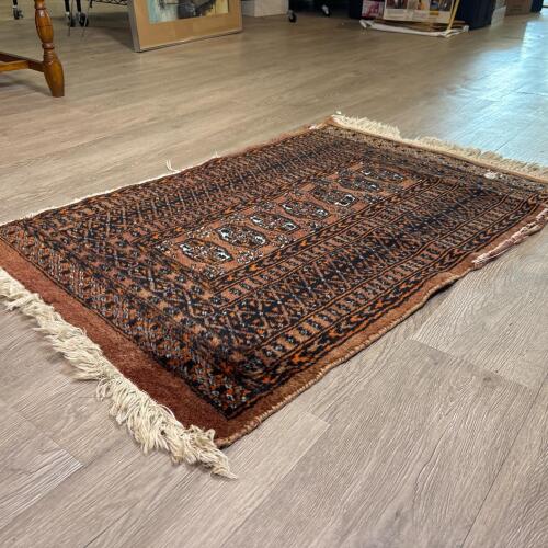 Small Hand-Knotted Afghan Rug, 2&rsquo; by 3&rsquo;1&rdquo;