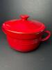 WELL EQUIPPED KITCHEN Red Ceramic Casserole Dish With Lid & Handles (SA)