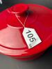 WELL EQUIPPED KITCHEN Red Ceramic Casserole Dish With Lid & Handles (SA) - 8