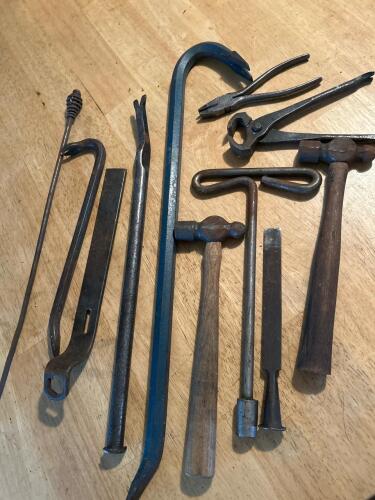 Vintage Mixed Hand Tools Lot &ndash; Hammers, Crowbars, Pliers, Files & More (SA)
