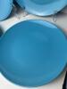 Four Royal Norfolk Blue 11" Stoneware Dinner Plates (SA) - 4