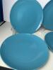 Four Royal Norfolk Blue 11" Stoneware Dinner Plates (SA) - 5