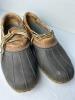 L.L. Bean Bean Men's Boots Rubber Moc Leather & Rubber Low Duck Shoes (SA)