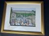 9" x 11" Framed 3D Cat Themed Decoupage "Bath" by Diane Elson, John Ellam Studios, Great Britain (SA)