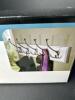 New Liberty 27" White Rail with 5 Satin Nickel Tri-Hooks (SA) - 3