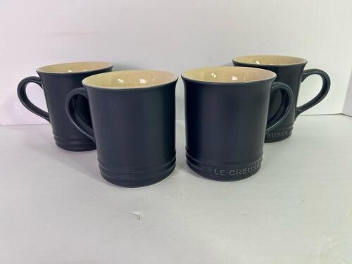 Four Le Creuset 14 oz Coffee Mugs (SA)
