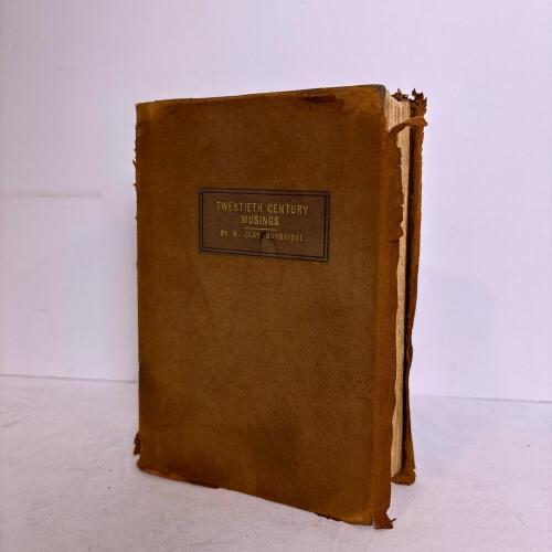Antique 1913 Copy of "Twentieth Century Musings" by M. Clay Burbridge (PC)