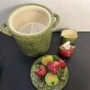 Valerie by Cumberland Design Apple Ceramic Decor Set Basket & Apple Motif (CG) - 2