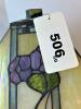 Tiffany-Style Stained Glass Look Table Lamp With Plastic Shade & Pull Chains (CG) - 9