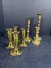 Set of 7 Made in India Solid Brass Candlestick Holders (CG)
