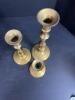 Set of 7 Made in India Solid Brass Candlestick Holders (CG) - 3
