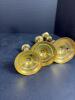 Set of 7 Made in India Solid Brass Candlestick Holders (CG) - 4
