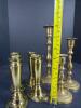 Set of 7 Made in India Solid Brass Candlestick Holders (CG) - 9