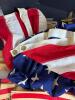 1964 Annin Reliance Complete 3'x5' 50-Star Cotton U.S. Flag Kit w/ Pole & Eagle Topper (CG) - 6