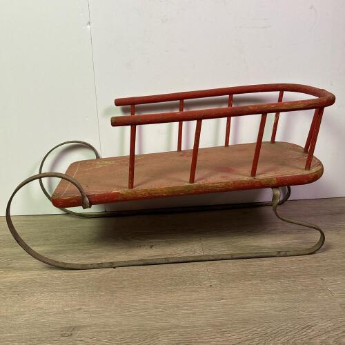 Small Vintage Wooden Sled (CT)