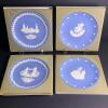 Wedgwood Jasperware Commemorative Plates: Christmas 1974 & 1975, American Independence 1976 (KM)