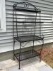 Black Metal 3-Tier Baker's Rack