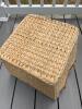 Square Woven Basket Tote - 4