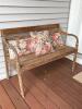 Outdoor Teak Lattice Back Bench