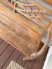 Outdoor Teak Lattice Back Bench - 6
