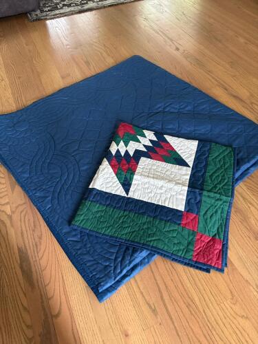 Amish Handmade Patchwork Quilts and Wall Hanging