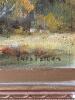 15.5" x 13" Original Landscape Oil Painting in Ornate Gold Frame - 3