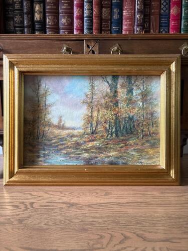23.5"x17.5" Original Oil Painting on Panel Framed