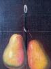 32"x16" Antique Oil Painting :Still Life Pears - 4