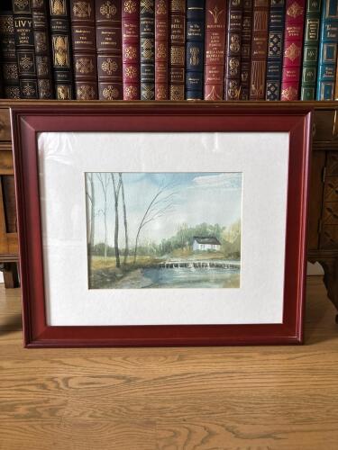 23"x19" Framed Watercolor, "Rural Kentucky Scene"