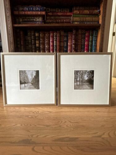 Set of 2 21" x 21" Framed Black & White Photographs