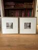 Set of 2 21" x 21" Framed Black & White Photographs