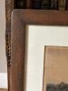 34" x 24" Framed Landscape Etching in Wooden Beveled Frame - 4