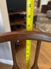 Double Pedestal Butterfly Leaf Oak Dining Table with 6 Windsor Chairs - 19