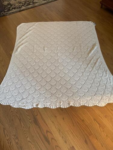 Falling Water Comforts Knit Cotton Blanket