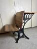 Antique Burlington S.I. Co. Cast Iron & Wood School Desk, 1 out of 2