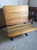 Antique Burlington S.I. Co. Cast Iron & Wood School Desk, 1 out of 2 - 10