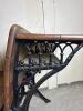Antique Burlington S.F. Co. Cast Iron & Wood School Desk - 3