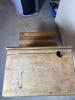 Antique Burlington S.F. Co. Cast Iron & Wood School Desk - 6