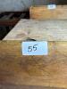 Antique Burlington S.F. Co. Cast Iron & Wood School Desk - 11