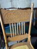 Pressed Back Oak Side Chair, Needs Repair - 2