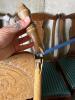 Pressed Back Oak Side Chair, Needs Repair - 3