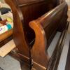 Queen Size Wooden Sleigh Bed Frame - 2