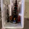 Dickson Village series Large Assortment of Illuminated Christmas Village Buildings, Figurines, Trees & Accessories - 9