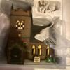 Dickson Village series Large Assortment of Illuminated Christmas Village Buildings, Figurines, Trees & Accessories - 13