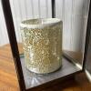 Pair of Scott Living Decorative Lanterns with Mosaic Glass Candle Holders - 2