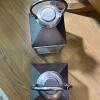 Pair of Scott Living Decorative Lanterns with Mosaic Glass Candle Holders - 7