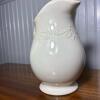 Cream Glazed Ceramic Pitcher - 3