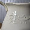 Cream Glazed Ceramic Pitcher - 4